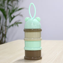 Load image into Gallery viewer, 3 layer Frog Style Portable Baby Food Storage Box Essential Cereal Cartoon formula dispenser baby stuff bowl storage with lid