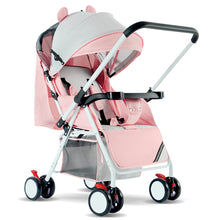 Load image into Gallery viewer, Wholesale lightweight baby stroller carriage travel convenient folding baby simple child mini pink four wheel trolley pram