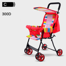 Load image into Gallery viewer, Wholesale lightweight baby stroller carriage travel convenient folding baby simple child mini pink four wheel trolley pram