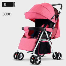 Load image into Gallery viewer, Wholesale lightweight baby stroller carriage travel convenient folding baby simple child mini pink four wheel trolley pram