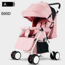 Load image into Gallery viewer, Wholesale lightweight baby stroller carriage travel convenient folding baby simple child mini pink four wheel trolley pram