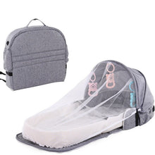 Load image into Gallery viewer, Portable Baby Bed For Newborn Baby Foldable Baby Crib Travel Sun Protection Mosquito Net Breathable Sleeping Basket With Toys