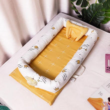 Load image into Gallery viewer, Baby Bed cotton travel Nest Crib outdoor Portable Crib Newborn Sleeping baby basket protection pad YCQ002