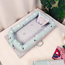Load image into Gallery viewer, Baby Bed cotton travel Nest Crib outdoor Portable Crib Newborn Sleeping baby basket protection pad YCQ002