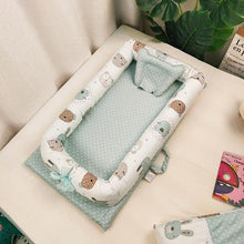 Load image into Gallery viewer, Baby Bed cotton travel Nest Crib outdoor Portable Crib Newborn Sleeping baby basket protection pad YCQ002