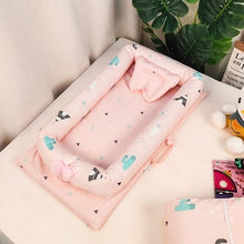 Load image into Gallery viewer, Baby Bed cotton travel Nest Crib outdoor Portable Crib Newborn Sleeping baby basket protection pad YCQ002